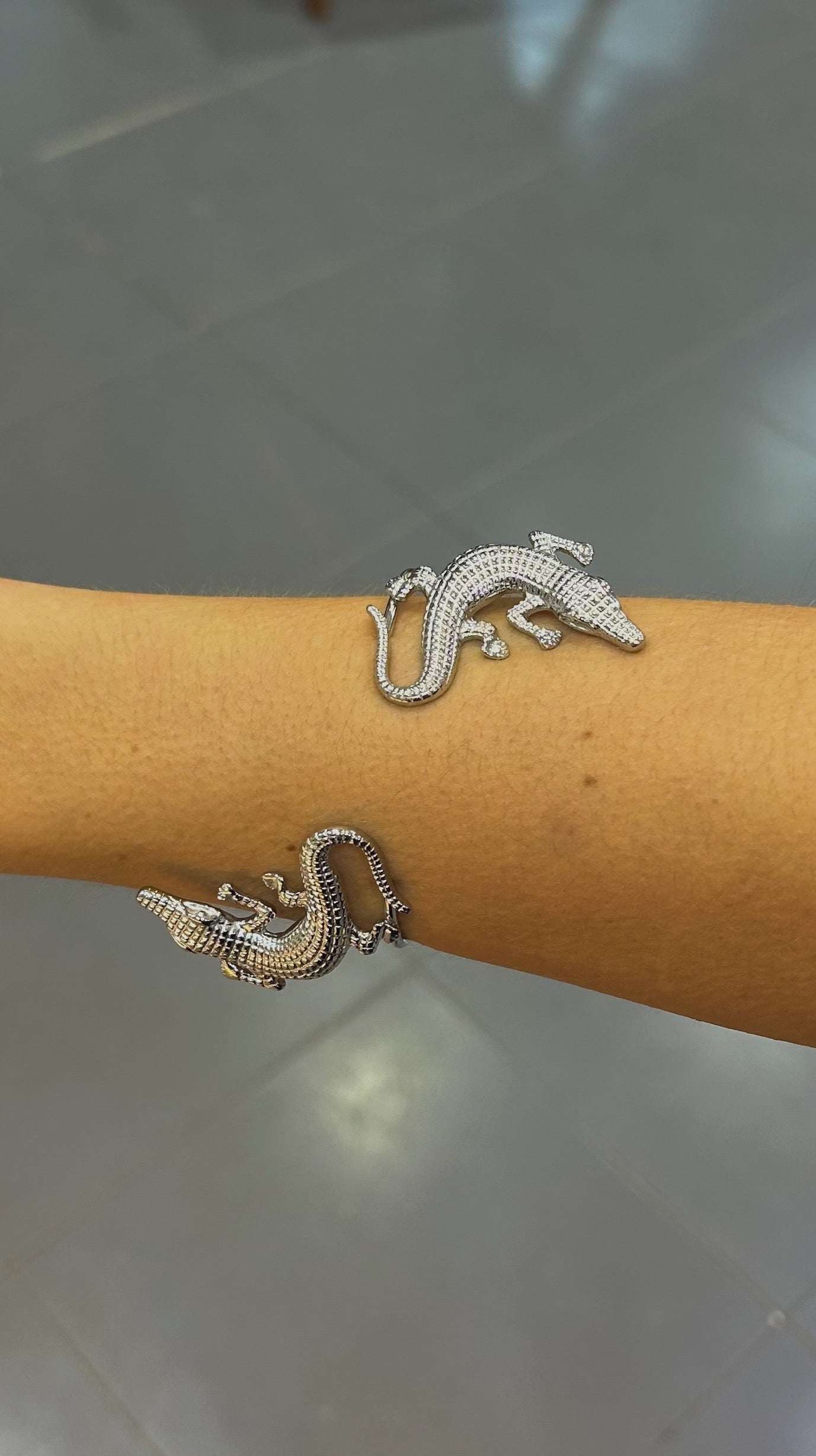Brazalete cocodrilo