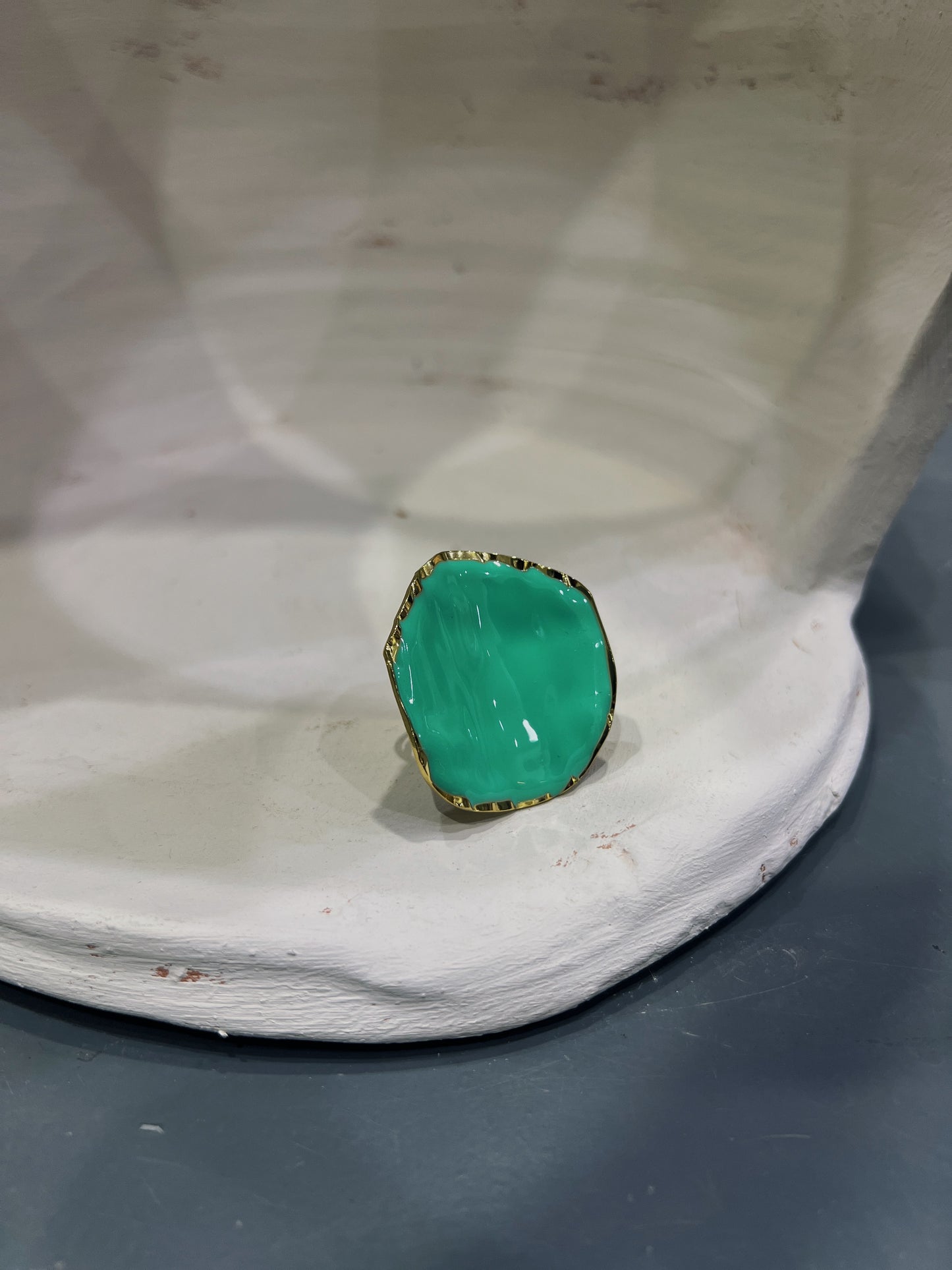 Anillo maxi Turquesa