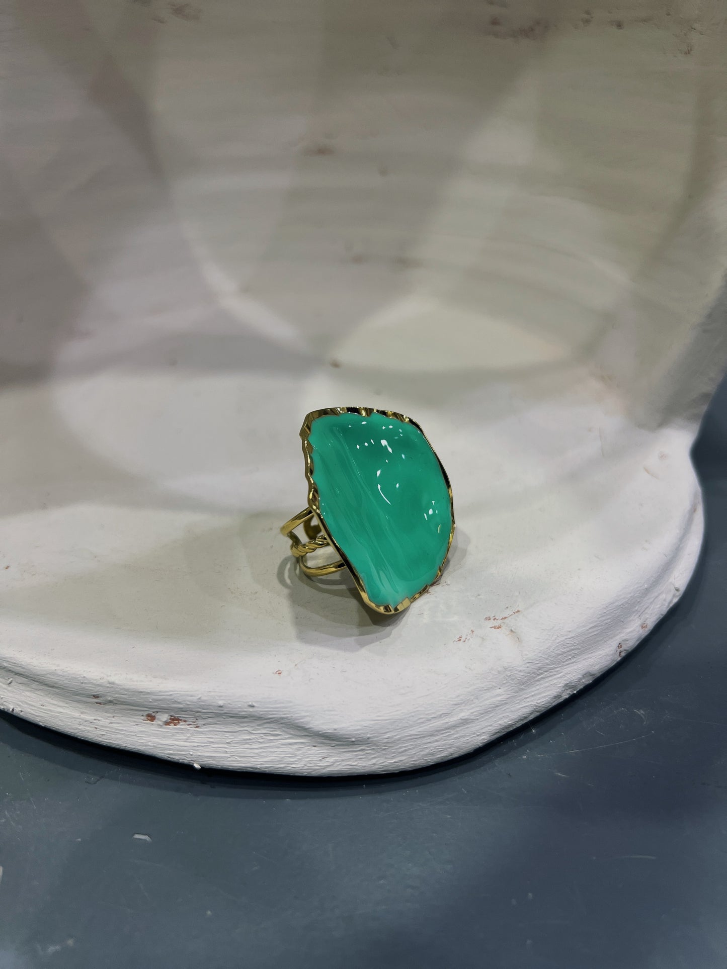 Anillo maxi Turquesa