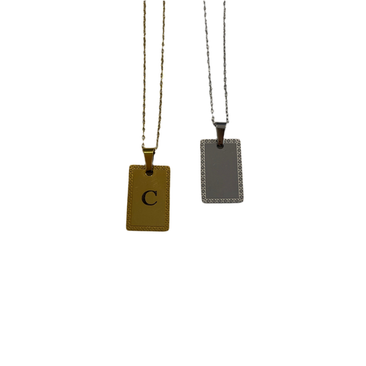 Collar Chapa Rectángulo