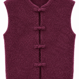 Chaleco japo mohair tinto