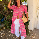 Vestido René fucsia