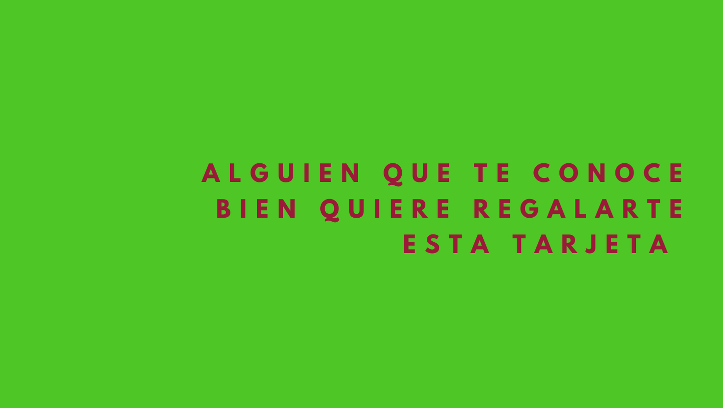 TARJETA DE REGALO