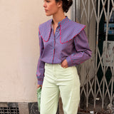 Camisa Cascais Rosa y Azul
