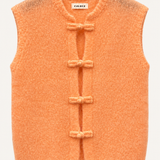 Chaleco japo mohair naranja
