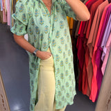 Vestido René Verde flúor