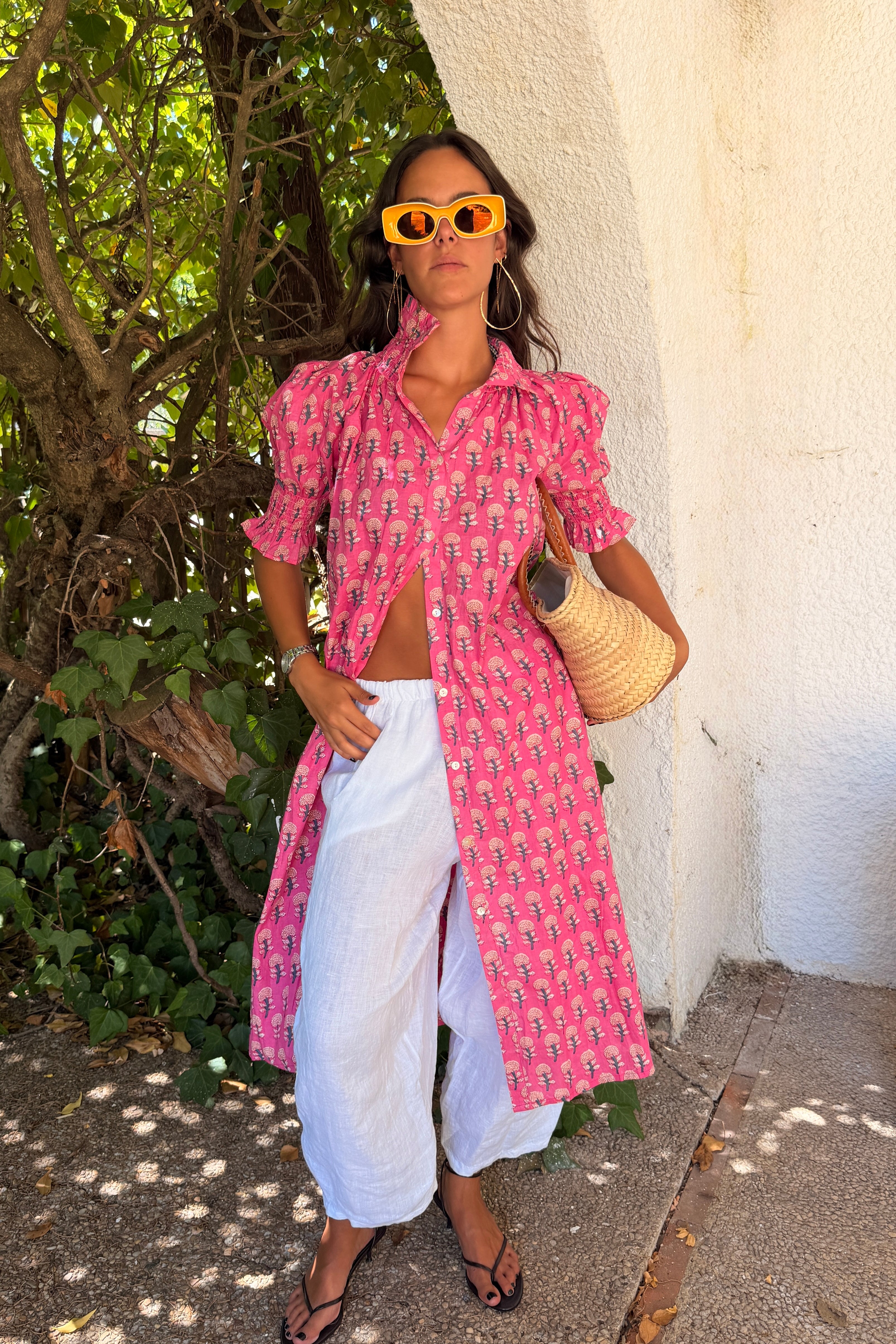 Vestido René fucsia