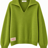 Jersey cuellos pistacho