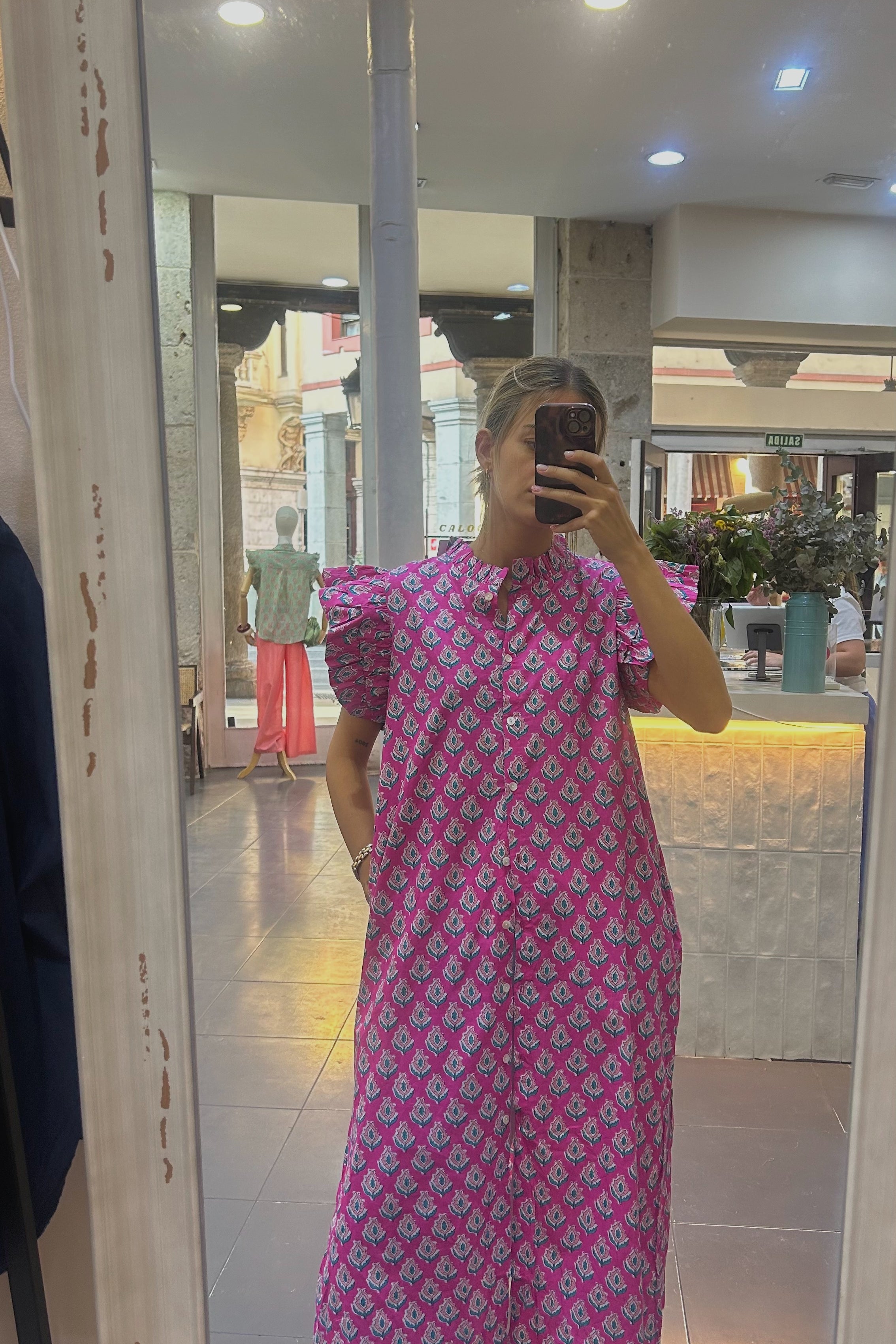 Vestido Faro fucsia