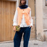 Pantalón pana azul