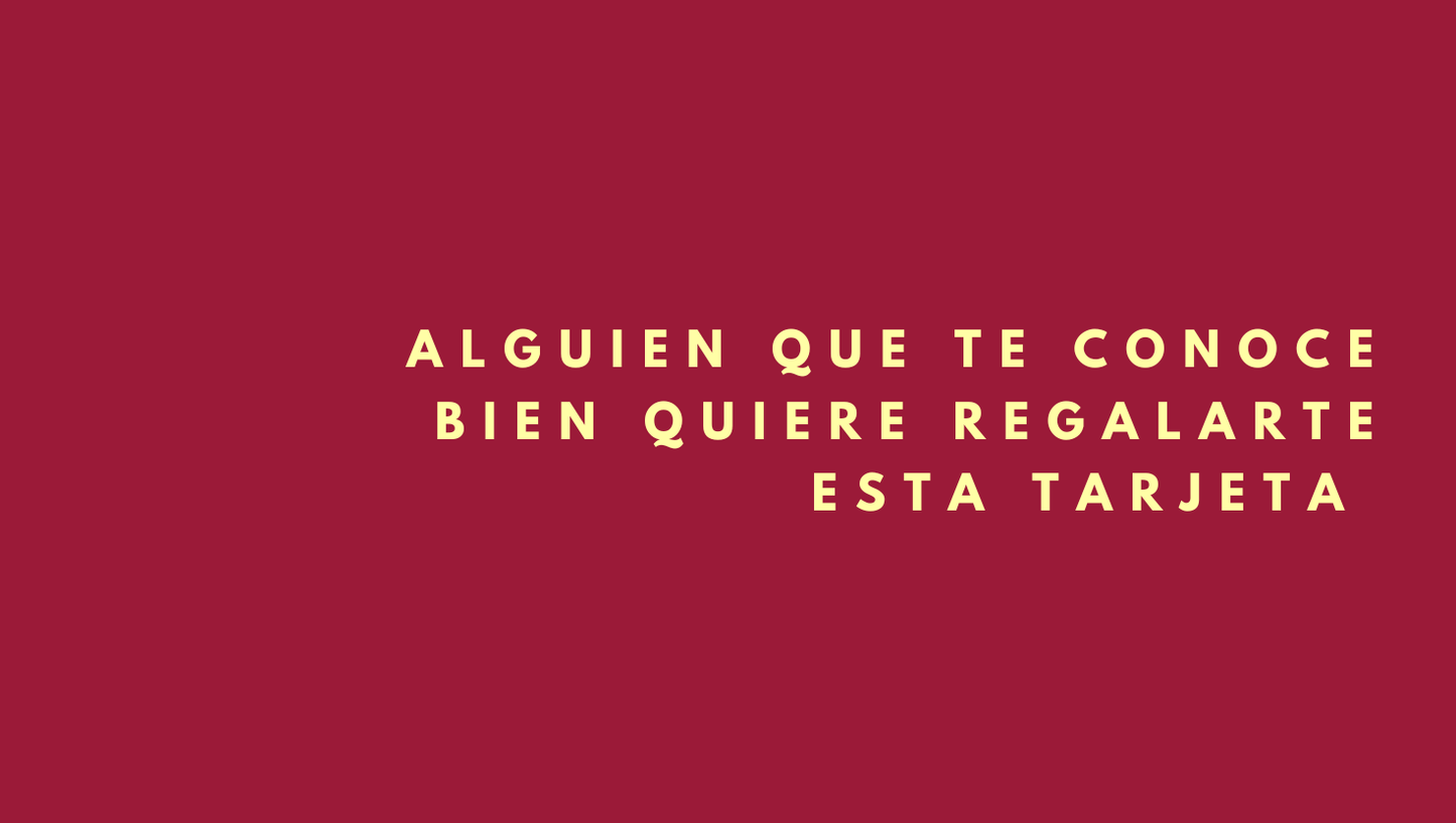 TARJETA DE REGALO