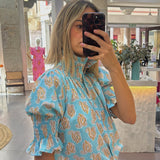 Blusa René turquesa