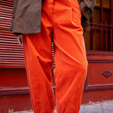 Pantalón pana naranja