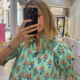 Blusa René agua marina
