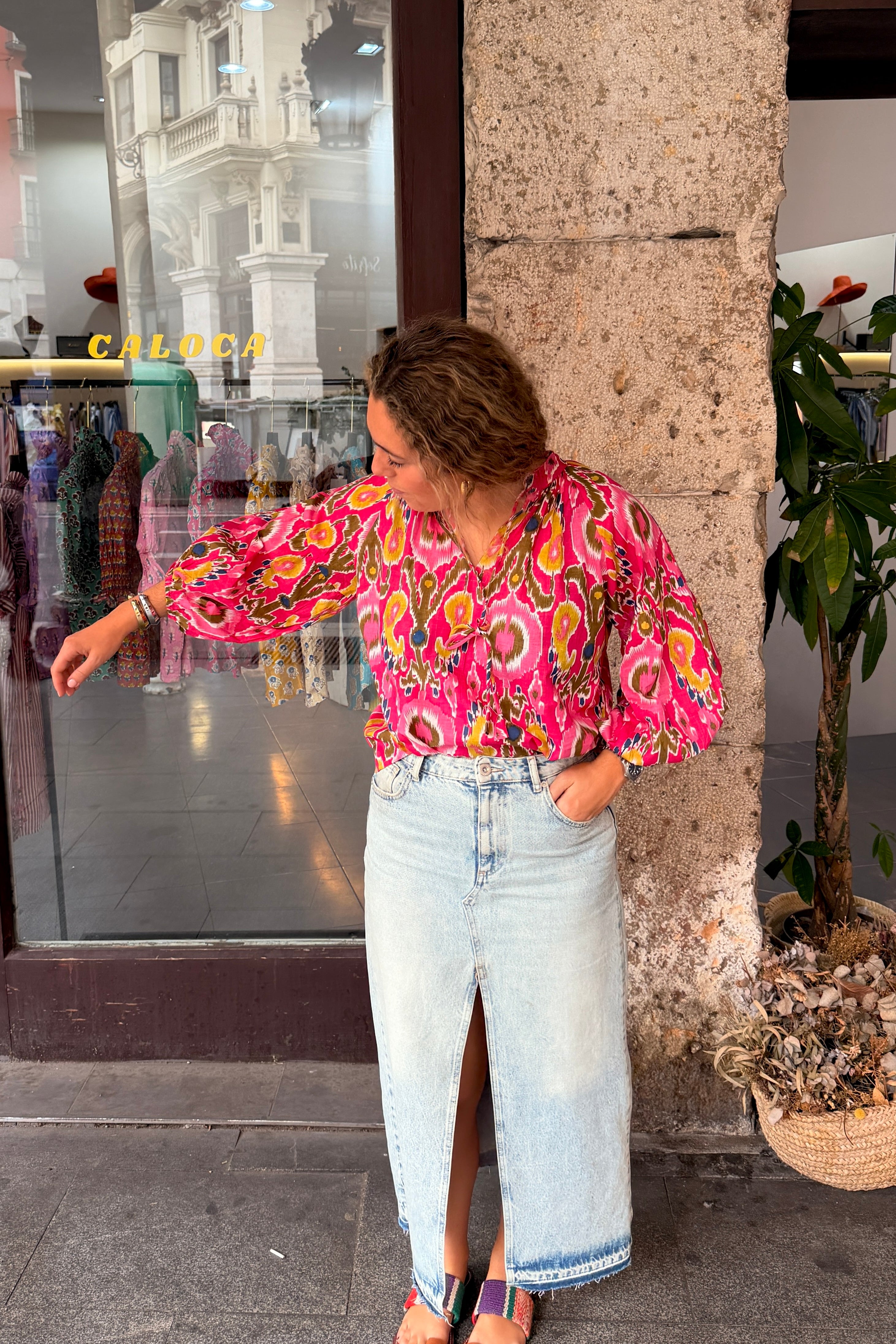 Blusa Sicilia fucsia
