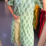 Vestido René Verde flúor