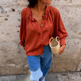 Blusa Raquel teja