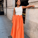 Vestido Camila Naranja