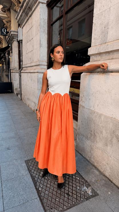 Vestido Camila Naranja
