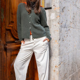 Pantalón pana crudo