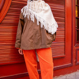 Pantalón pana naranja