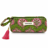 Estuche verde & rosa