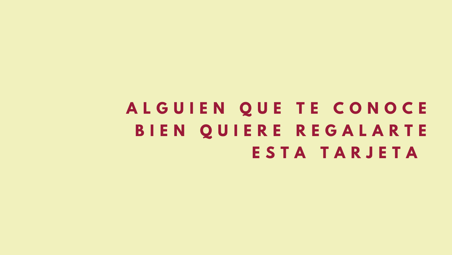 TARJETA DE REGALO