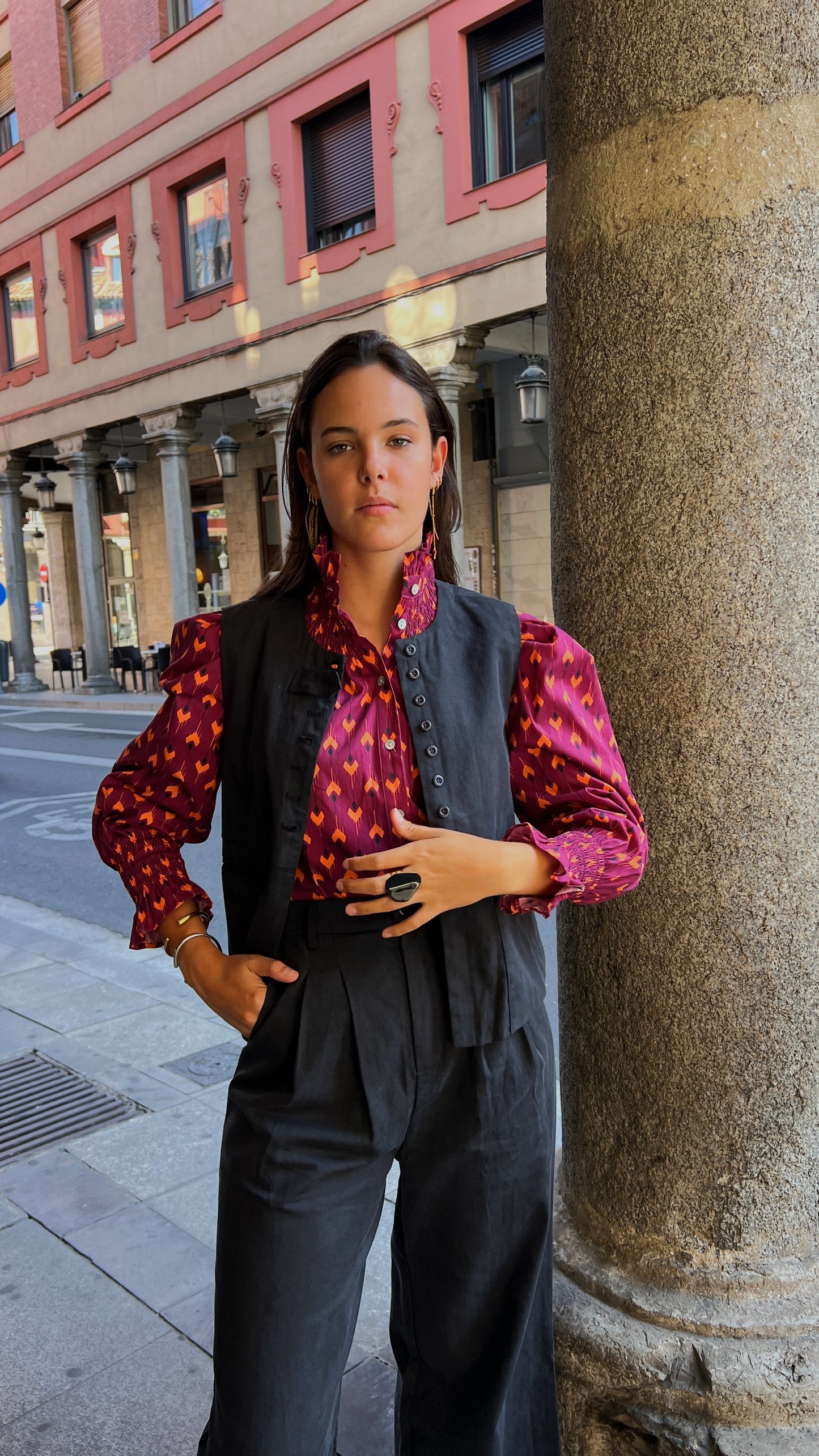 Blusa René Burdeos