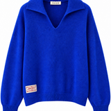 Jersey cuellos azul