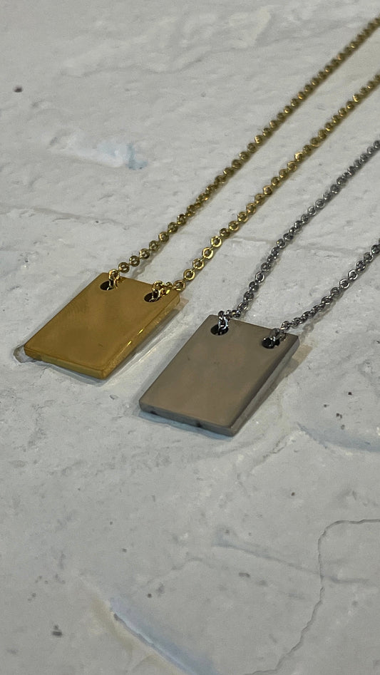 Collar mini chapa