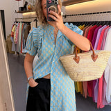 Vestido Lisbon azul bebé
