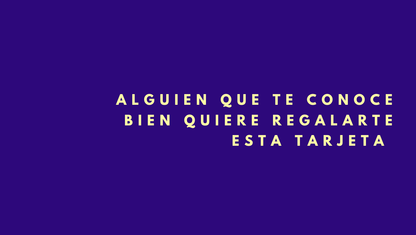 TARJETA DE REGALO