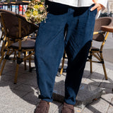 Pantalón pana azul
