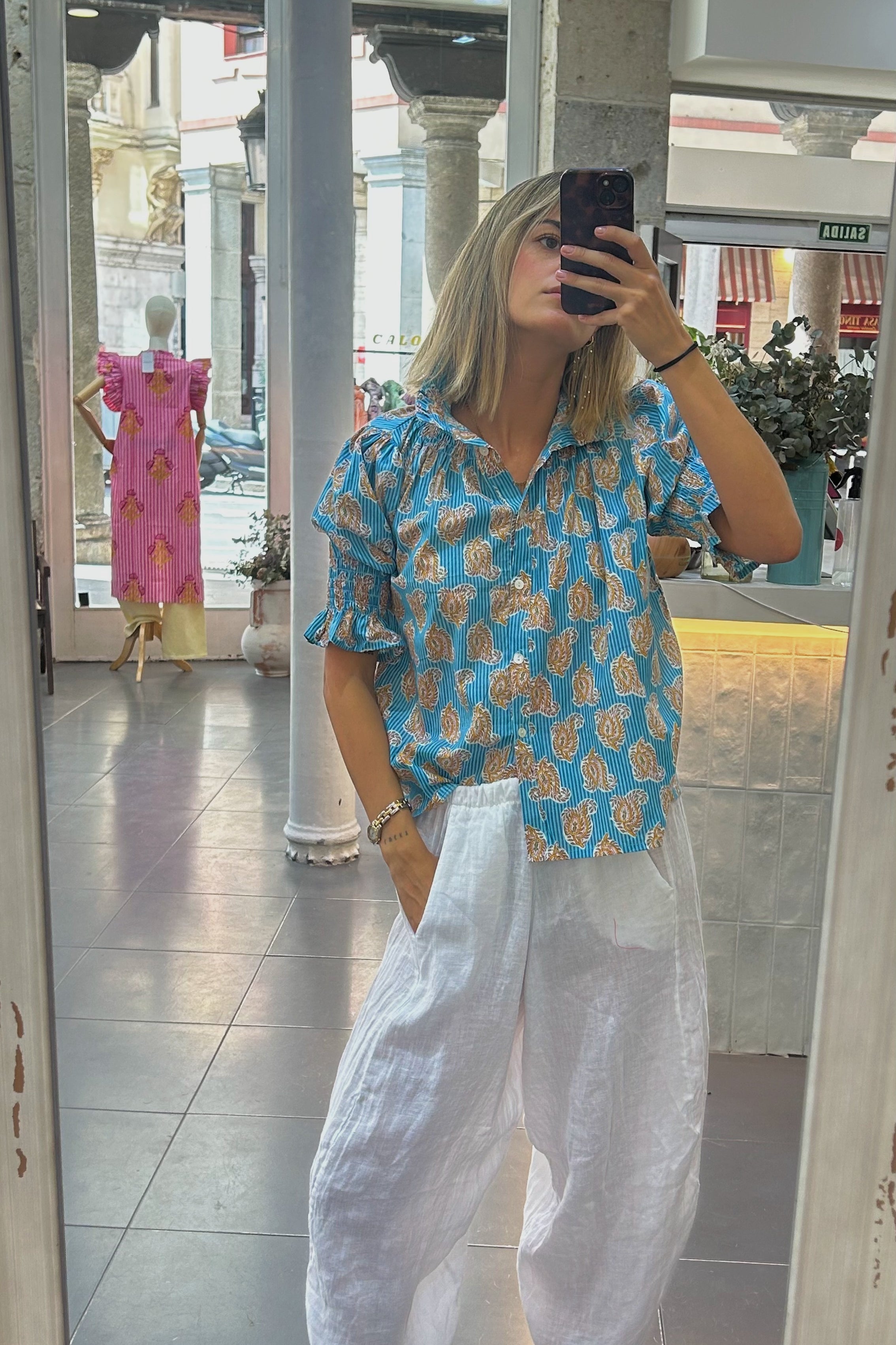 Blusa René azul
