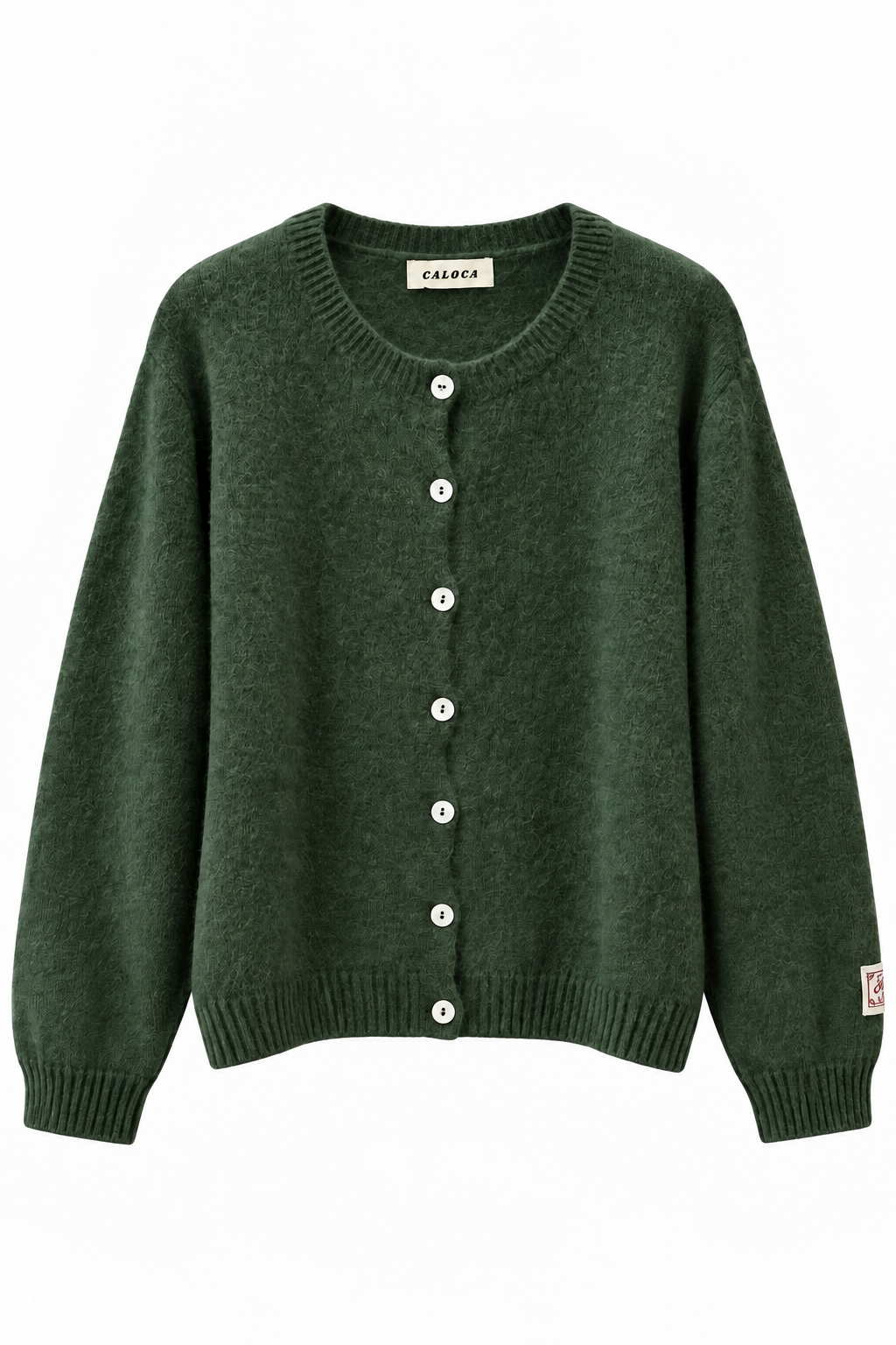 Chaqueta Mohair verde oscuro