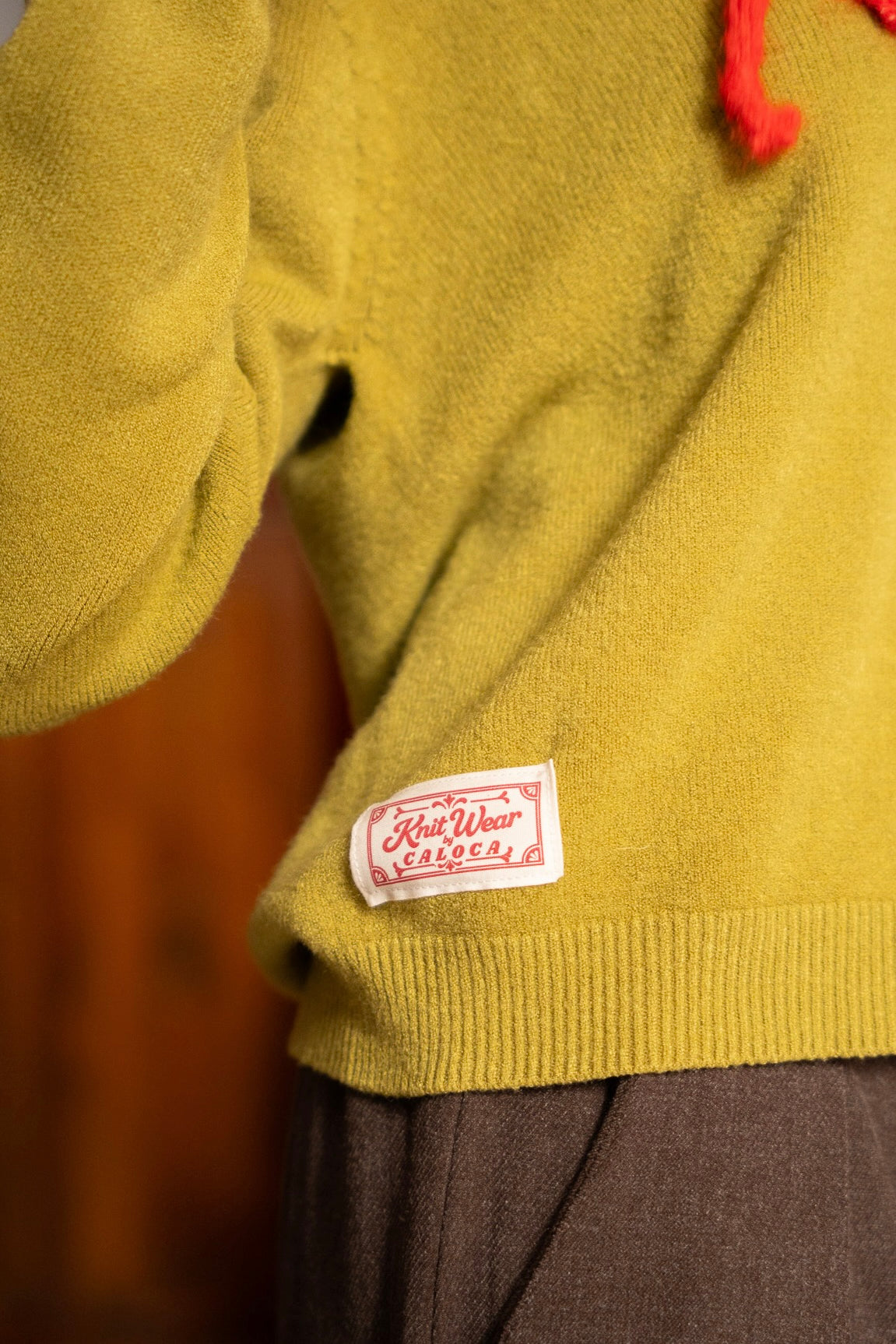 Jersey cuellos pistacho
