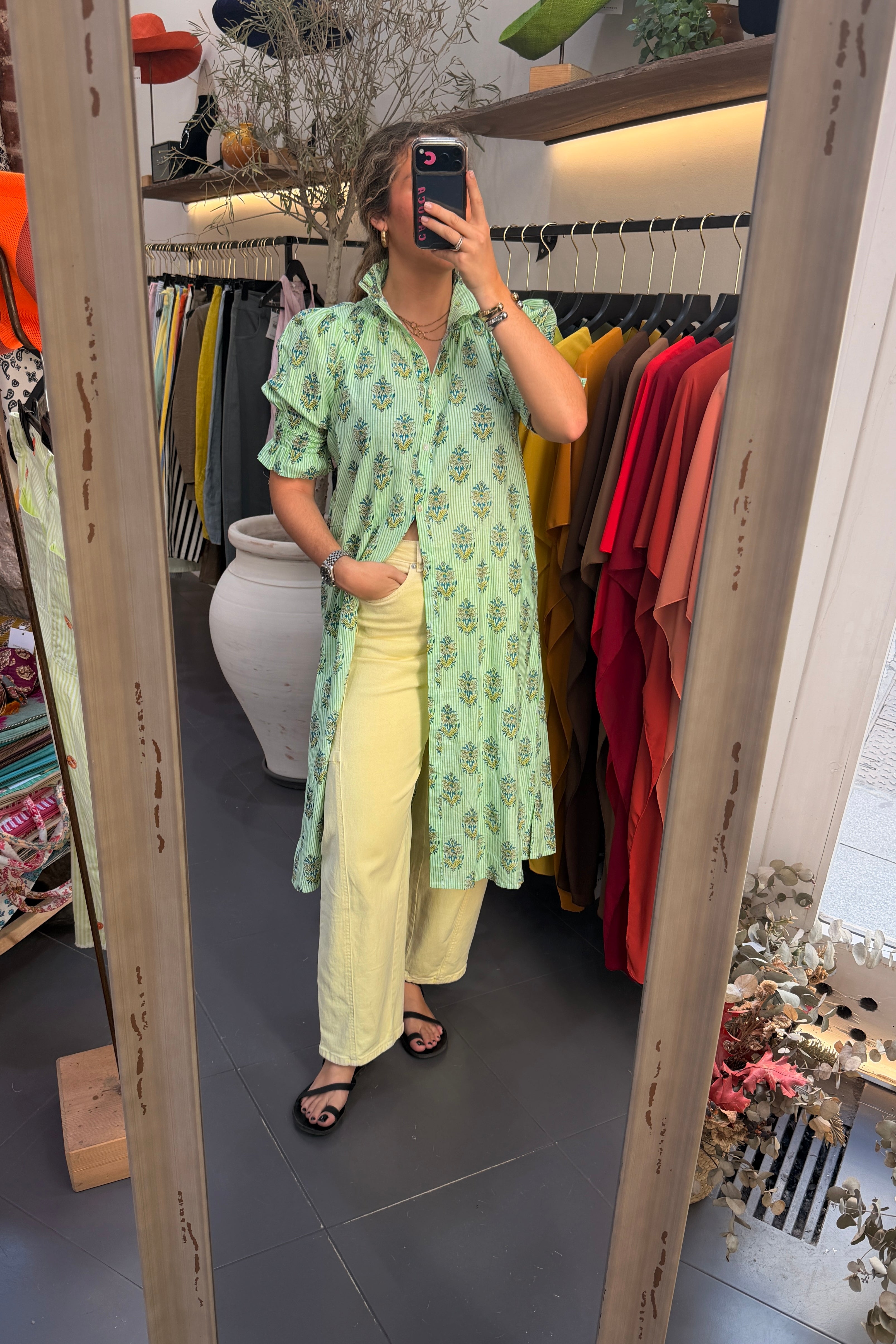 Vestido René Verde flúor