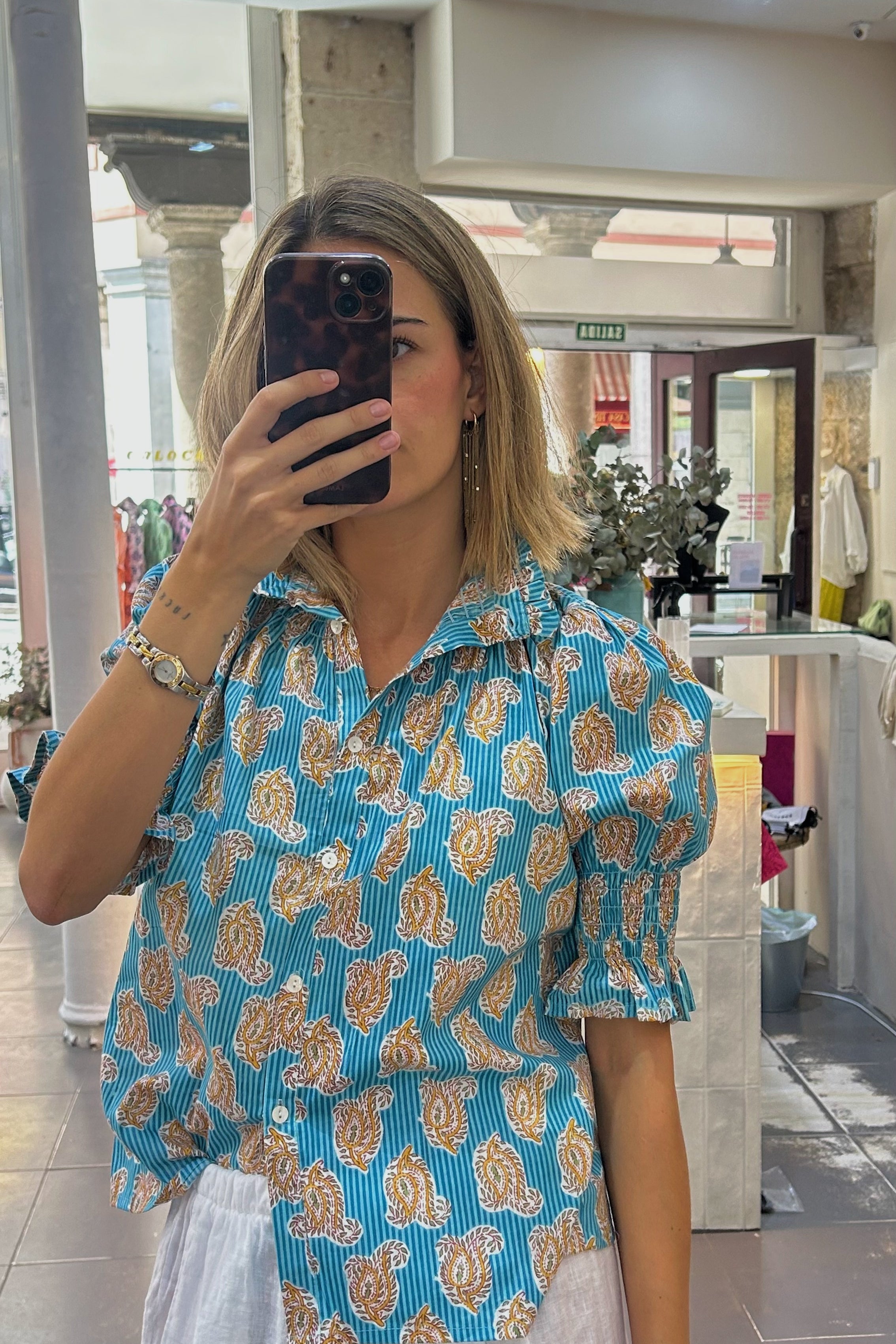 Blusa René azul