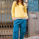 Pantalón pana azul