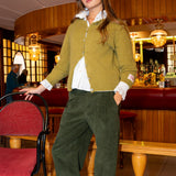 Pantalón pana verde