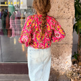 Blusa Sicilia fucsia
