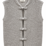 Chaleco japo mohair gris