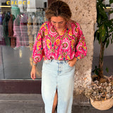 Blusa Sicilia fucsia