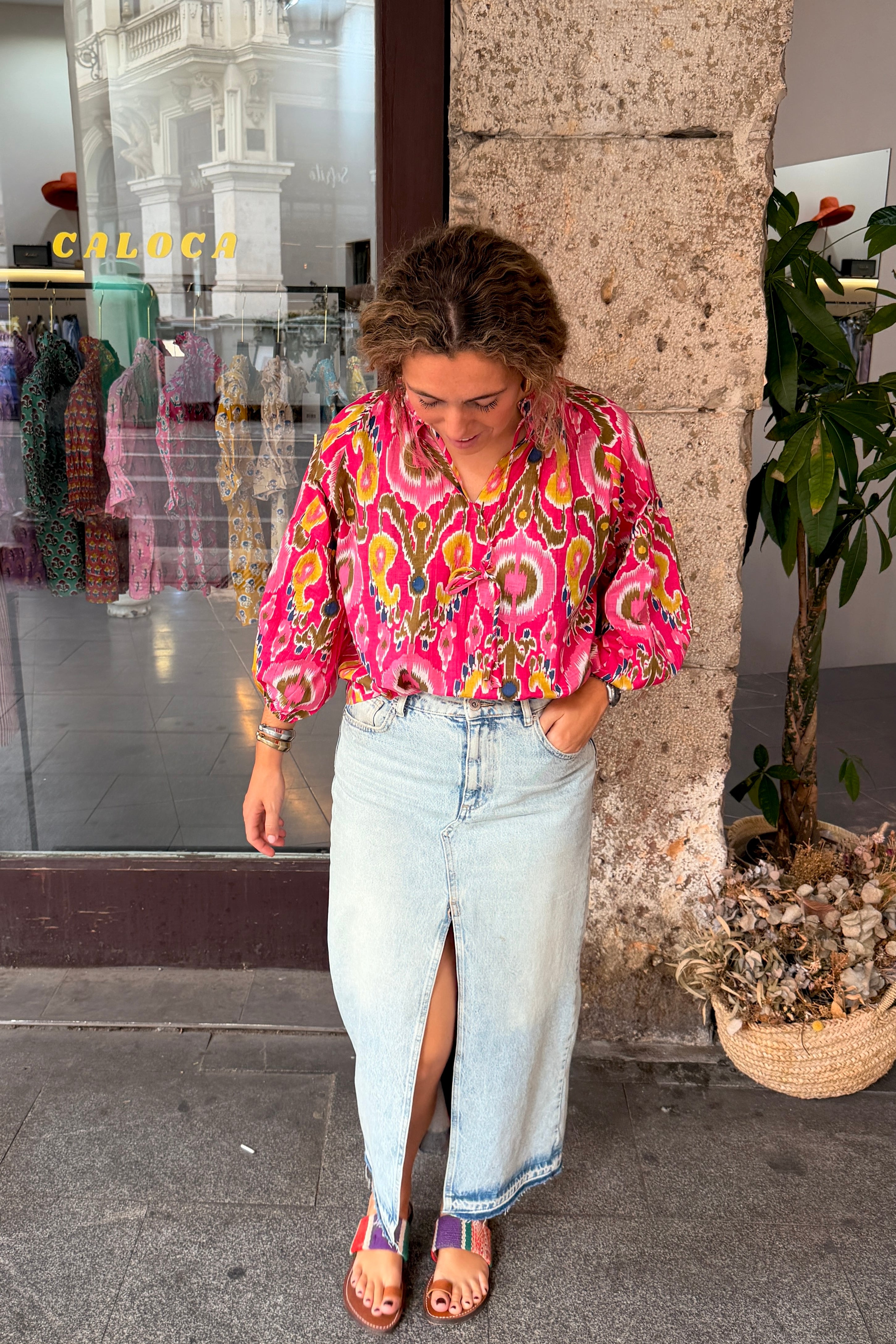 Blusa Sicilia fucsia