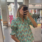 Blusa René agua marina