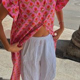 Vestido faro rosa y naranja