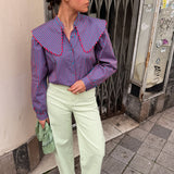 Camisa Cascais Rosa y Azul