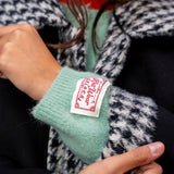 Chaqueta Mohair verde agua