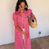 Vestido René fucsia