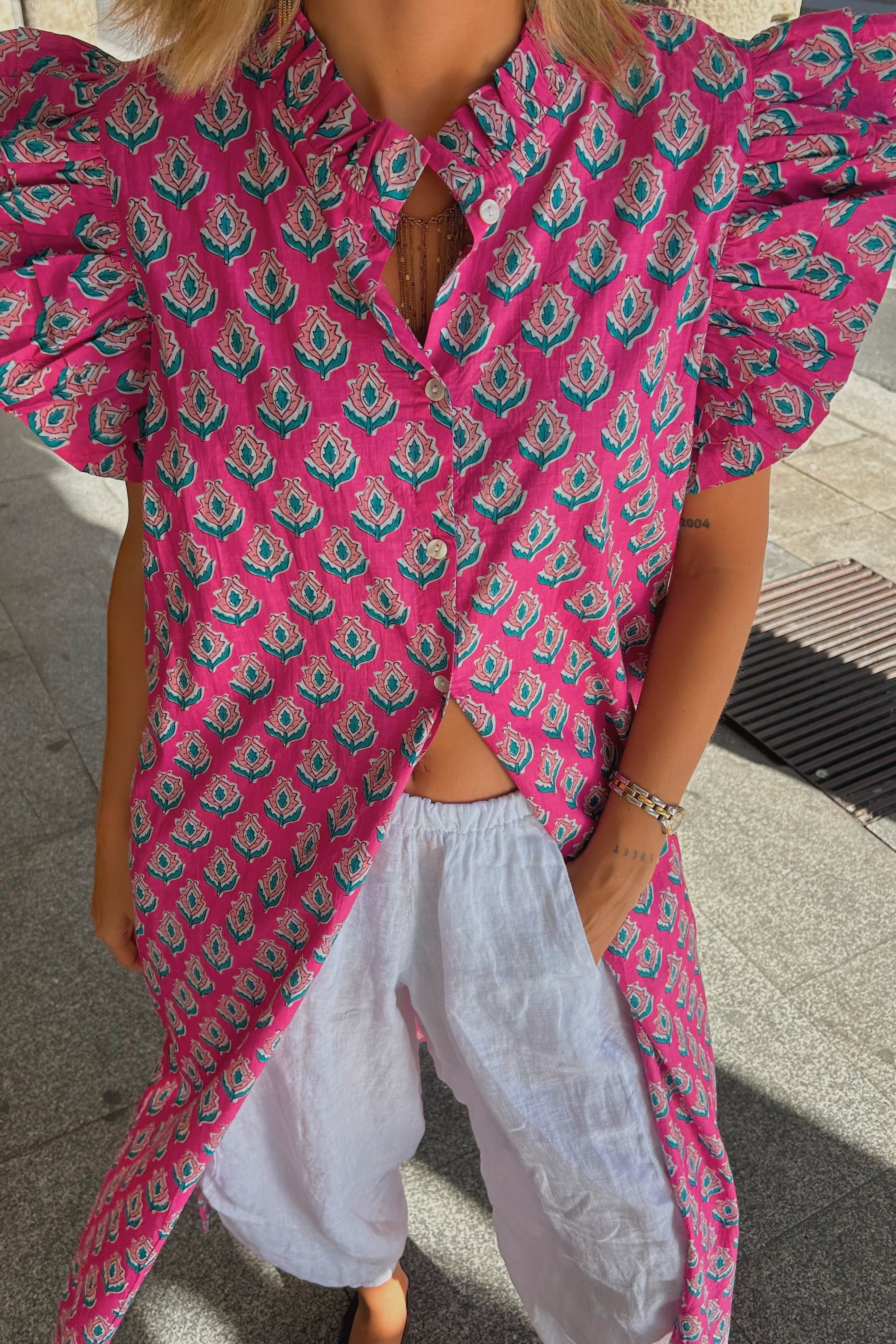 Vestido Faro fucsia